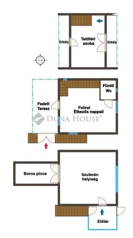 Iszkaszentgyörgy 50m2-es 2 szintes ház eladó nagy telekkel
