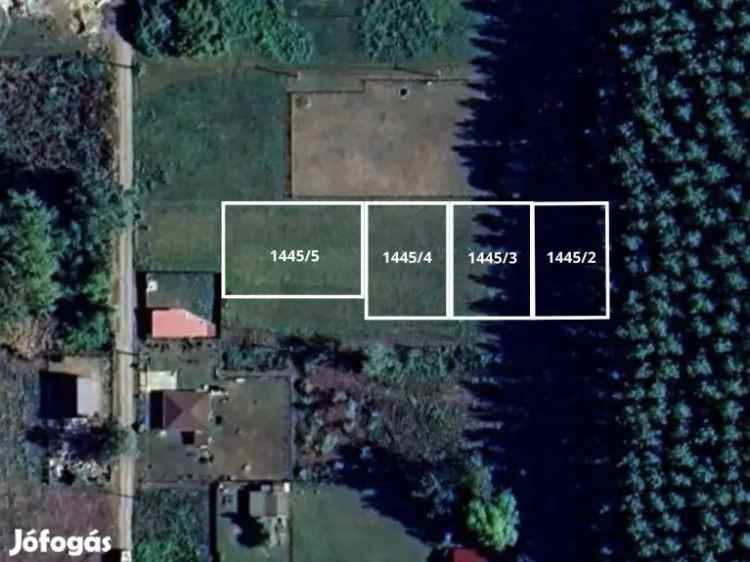 Tiszaderzs 4 építési telek eladó Tisza tó közelében