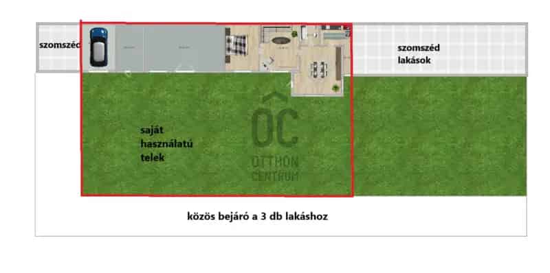 Szigetújfalui eladó sorház 58nm 44nm bővítéssel