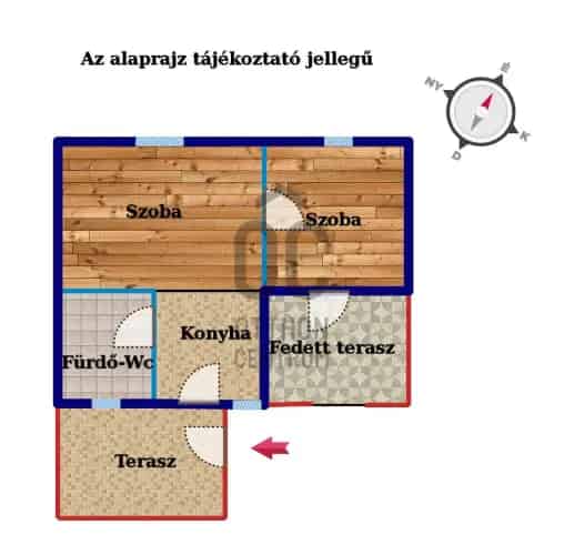 Hegyfalu eladó családi ház felújítandó 3636 nm-es telken