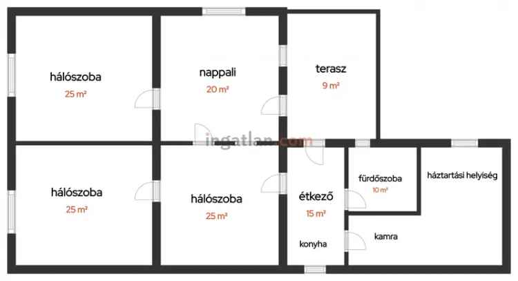 Családi ház eladó Mosdóson tágas telekkel és melléképületekkel