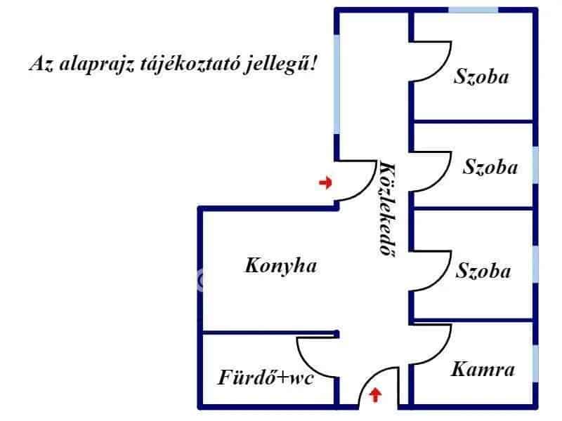 Fegyverneki családi ház eladó - 118m2, 3 szoba, nagy telek
