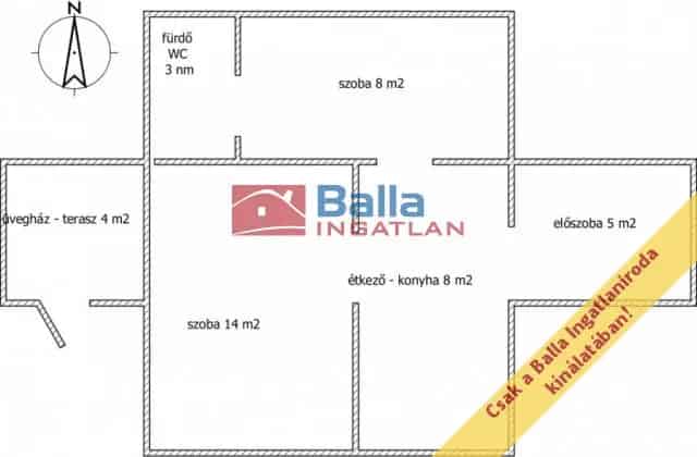 Gárdonyi családi ház eladó - felújítandó 40nm-es 2 1 félszoba