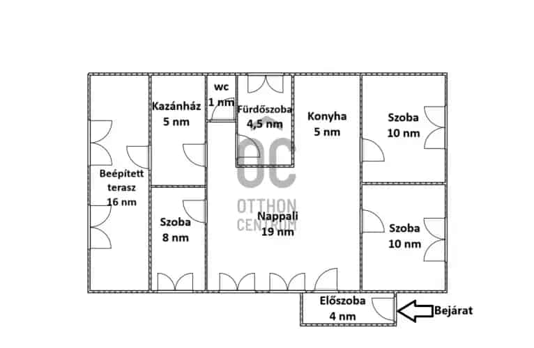 Hajdusámsoni eladó ikerház felújítva 3 szoba nappalival