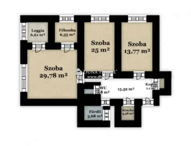102 m2-es 3 szoba + 1 félszobás lakás Debrecenben