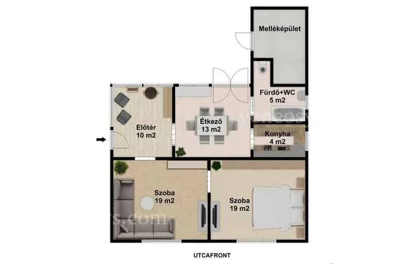 Nagydorog 70m2-es családi ház 3935m2 telekkel eladó