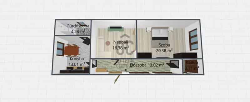 Nádudvari családi ház eladó időseknek 70m²