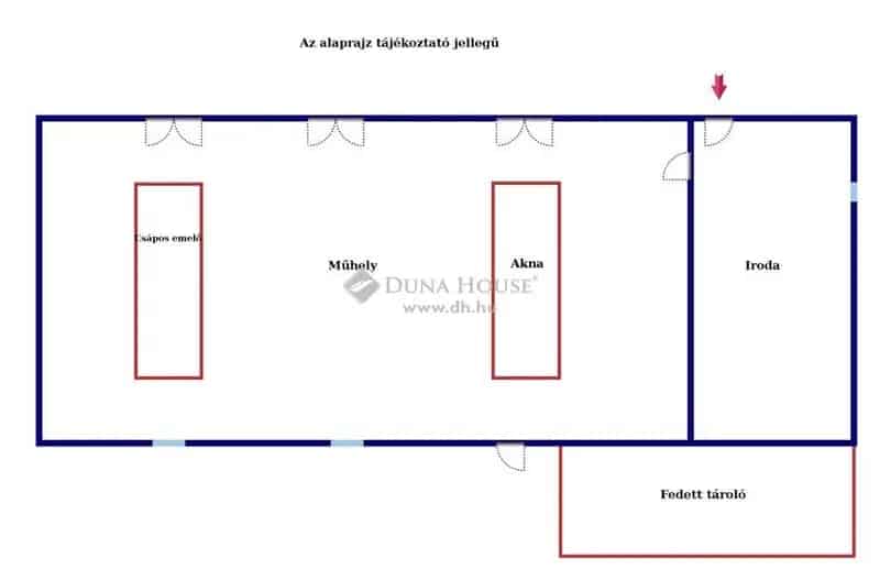 Autószerelő műhely eladó Dunakeszin 100nm 3 állásos aknával