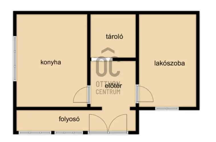 Nyíregyháza Borbányai családi ház eladó 60 nm 1012 nm telekkel