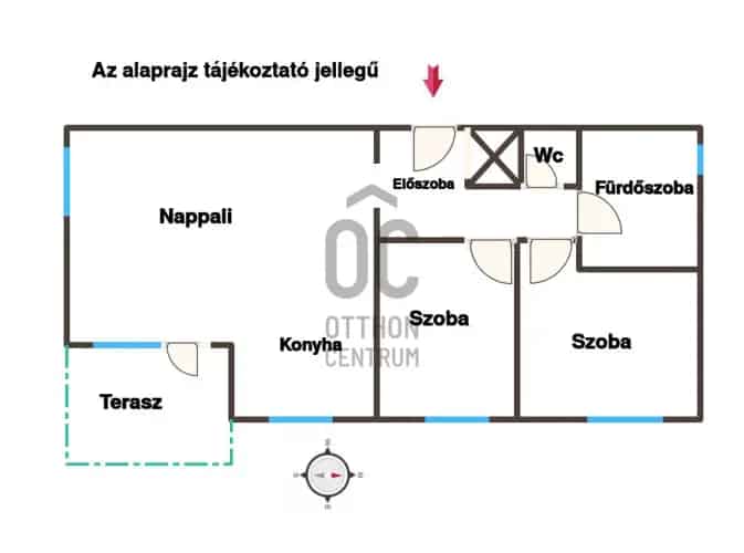 Kozármisleny eladó lakás - modern, klímás, riasztó