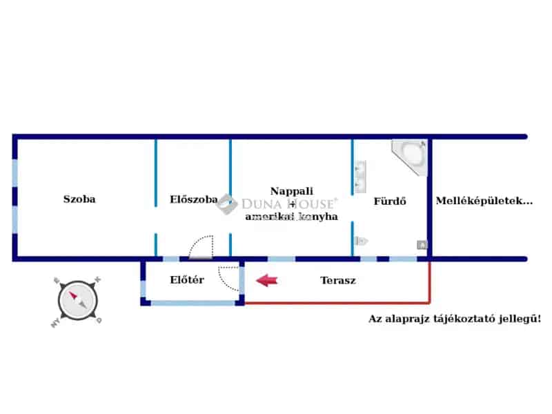 Harkán eladó 73m2-es parasztház 3258m2 telekkel