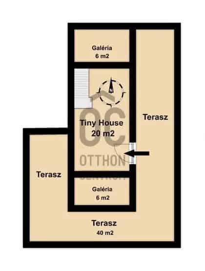 Gyöngyöstarján Mátra alatti Tiny House eladó 1080m2 telken