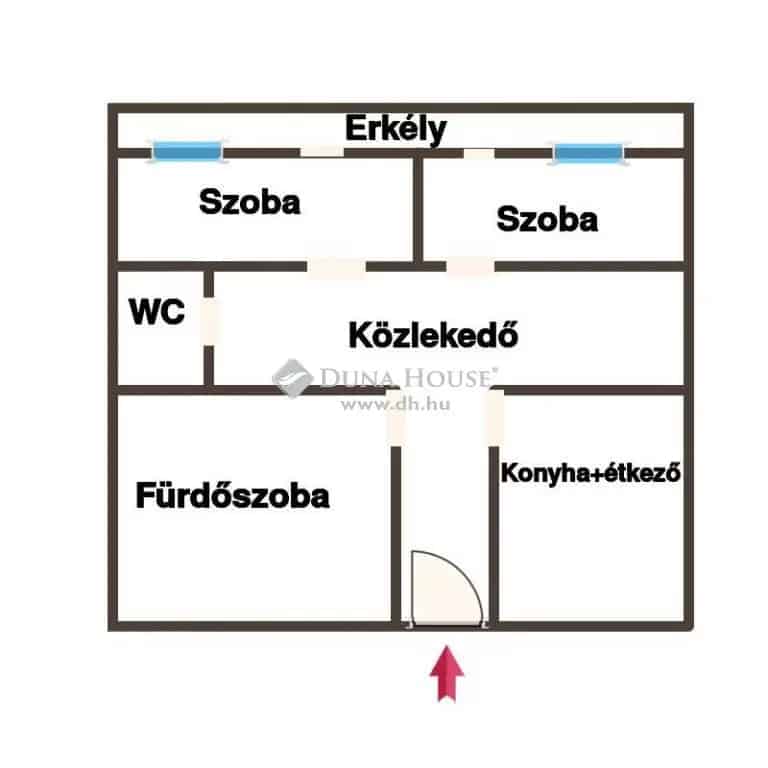 54 nm-es 2 szobás lakás eladó Sátoraljaújhelyen