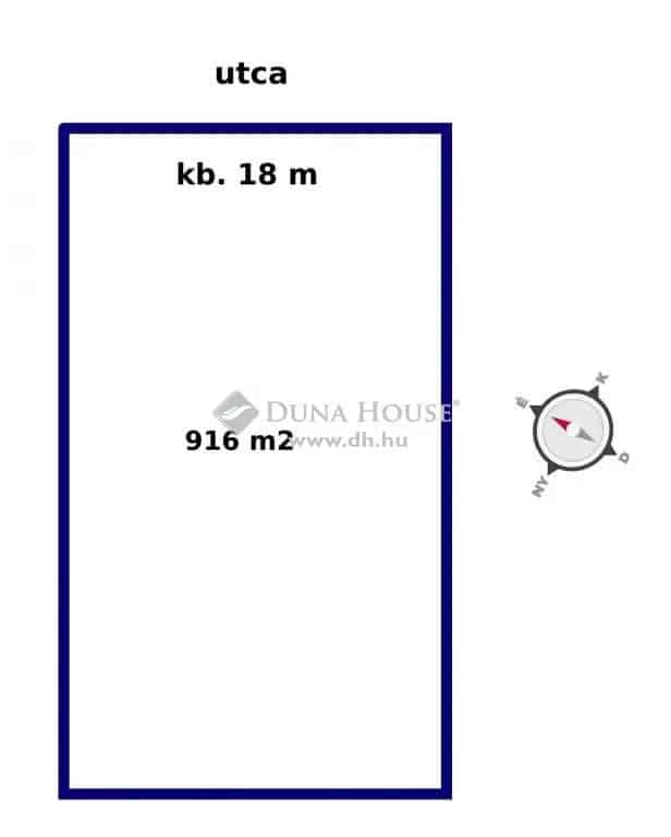 916 m2-es telek eladó Székesfehérvár Börgöndön
