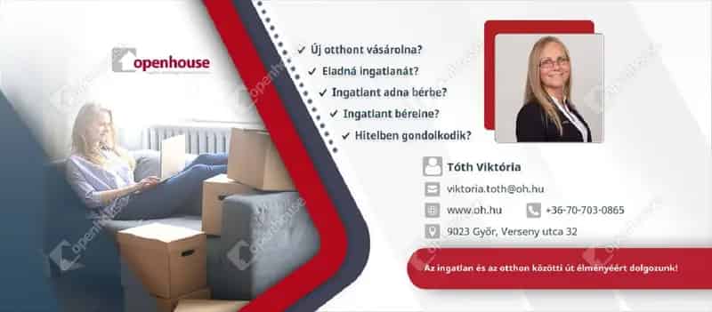 Győrújbarát Telek Eladó 1404 m2 Panorámás