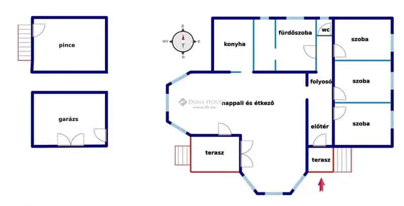 Kecskemét Vacsiköz családi ház eladó 3 szoba garázzsal