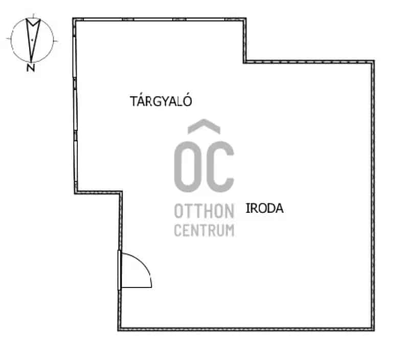 Szombathely Belváros 50nm-es Iroda Kiadó