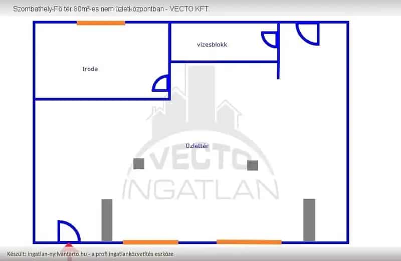 80m2-es Üzlethelyiség Szombathely Fő téren - Kiváló Elhelyezkedés