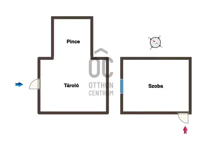 Várpalotai eladó nyaraló 40m2 1 szoba garázzsal és pincével