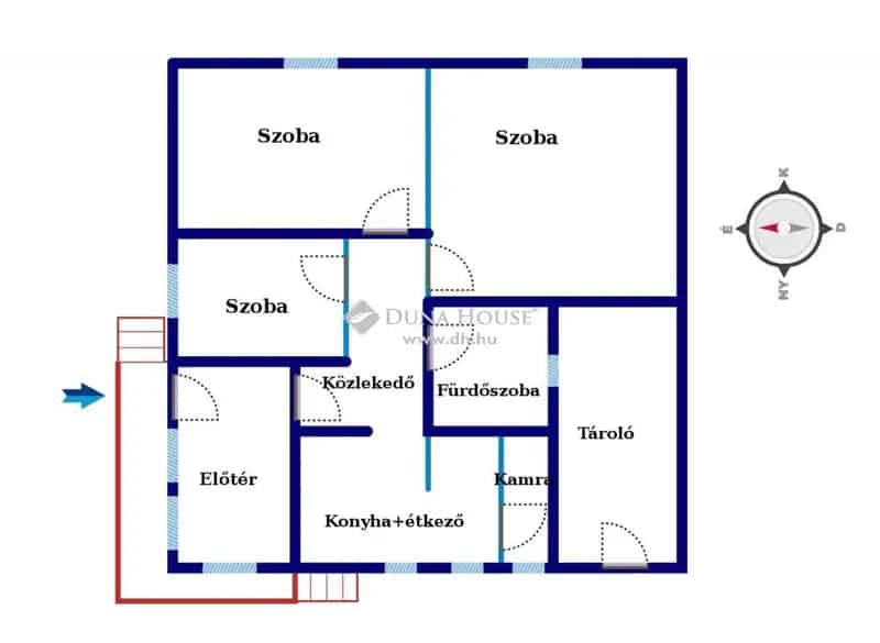 Felújítandó családi ház Rédén 2478 m2-es telken