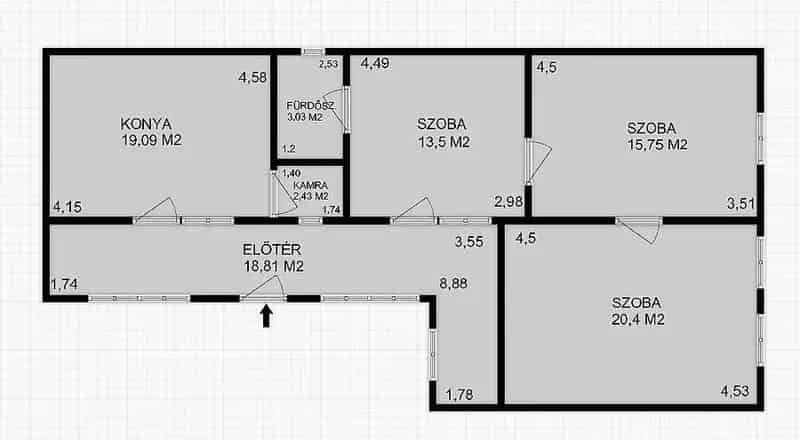 XV Kerulet 92 5 m2 3 szobas felujitando csaladhaz 558 m2 telekkel