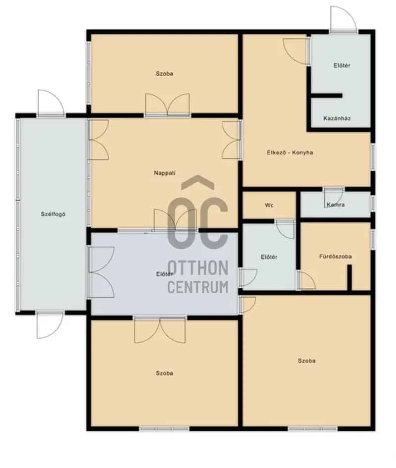 120 m2-es 4 szobás ház Hajdúböszörményben