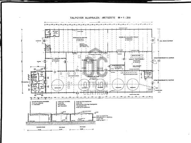 Csengeri eladó ipari ingatlan 4725 nm-es csarnokkal