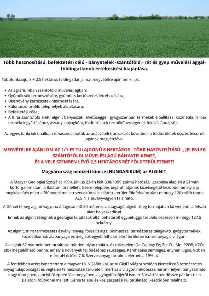 Betekezesi Celu Foldterulet Elado