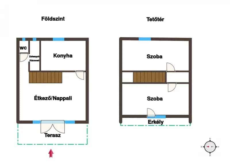 Gunaras nyaraló eladó - 56m2, 2 szoba, csendes környezet