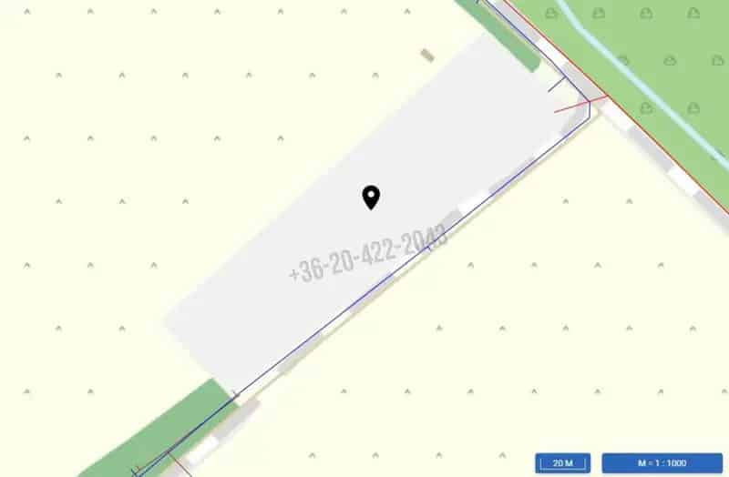 1 Hektaros Ipari Telek Elado Dunaharasztin