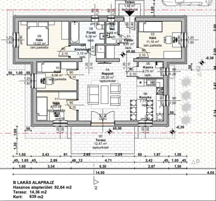 90m2-es Földszintes Családi Házak - Hőszivattyú - Leier Tégla