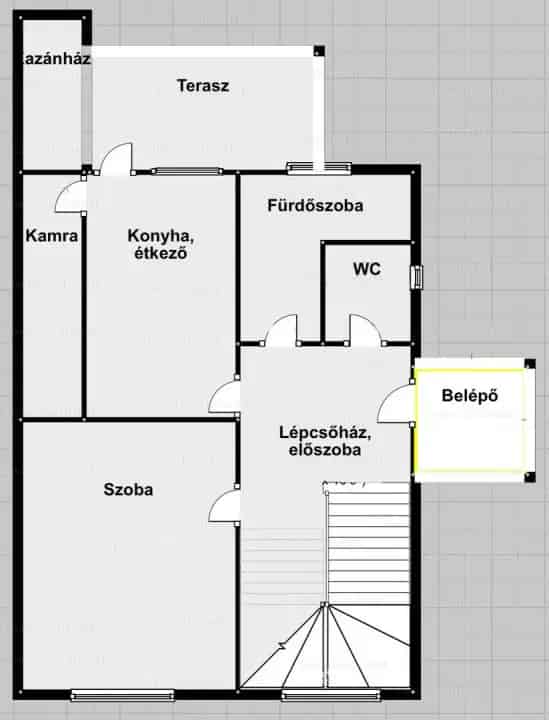 Felujítandó családi ház Mezőberényben - 4 szoba, terasz, garázs