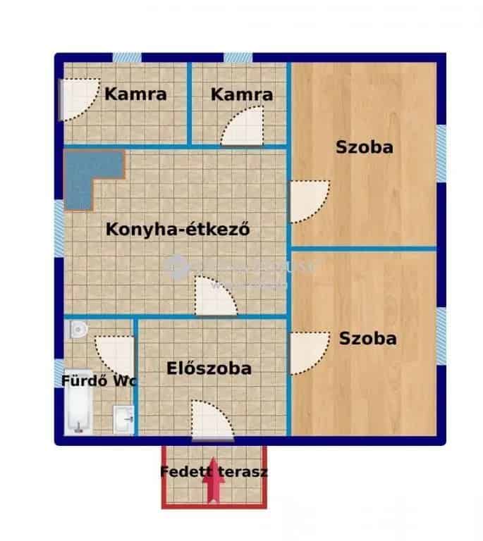 80 m2-es felujitando csaldi haz Mezoberenyben 796 m2-es telken
