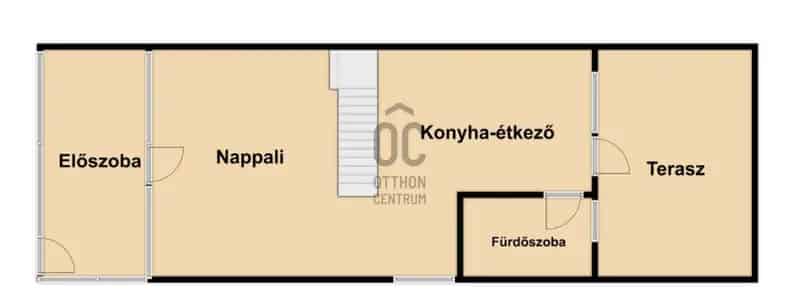 Szabadbattyáni családi ház eladó - 65nm, 2 szoba, csendes környék