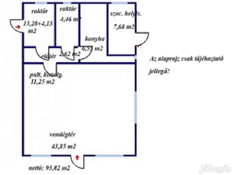 Tetétlen üzlet eladó kocsma presszó 708 m2 telekkel