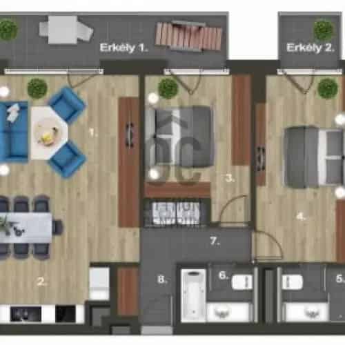 Budapest XIII kerület Duna Pearl Luxus Lakás Kiadó