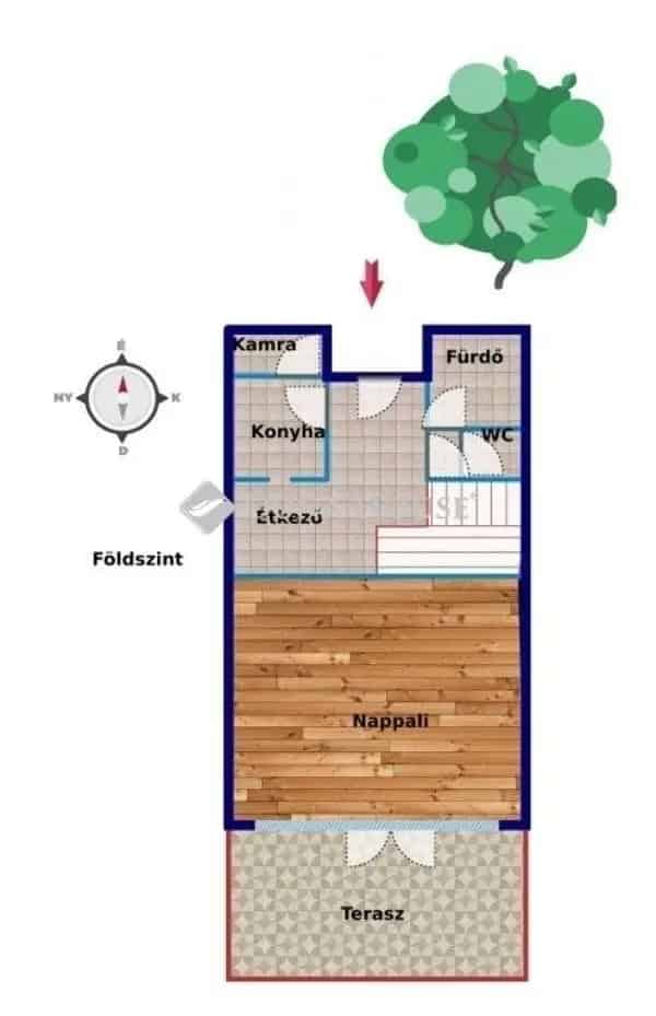 Pécsi panorámás családi ház eladó - 3 szintes, garázzsal