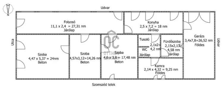 Makói családi ház eladó - felújítandó, 119 m², 3 szoba, nagy telek