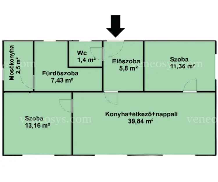 Családi ház eladó Sajószentpéteren, 2 szobás, remek áron, felújított