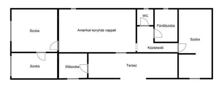 Bodrogkeresztúr családi ház eladó 3 szoba gáz cirkó fűtéssel