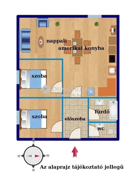 Tiszaújváros 55m2-es 1 2 félszobás lakás kiadó