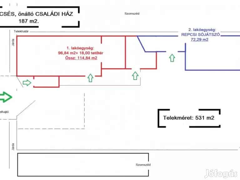 Vecsés családi ház eladó 187nm 5 1 szoba felújított