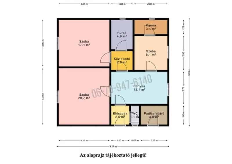 75nm-es Téglaház Eladó Csendes Környéken