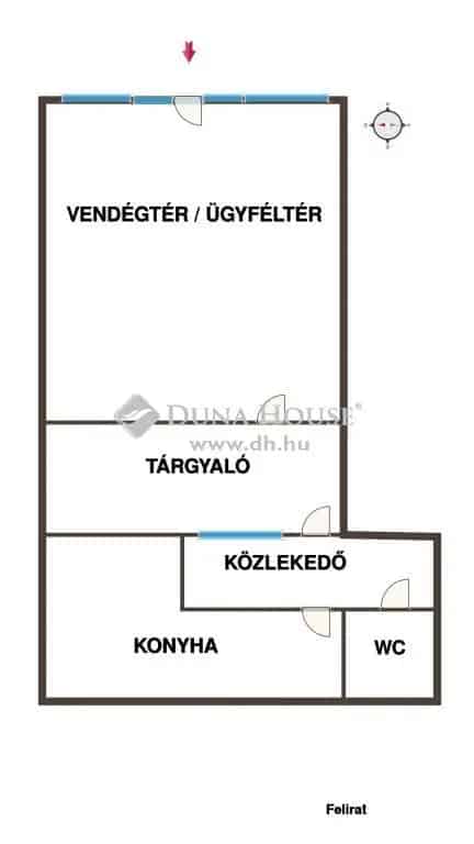Kecskemét Belváros Iroda Üzlethelyiség Kiadó 30nm