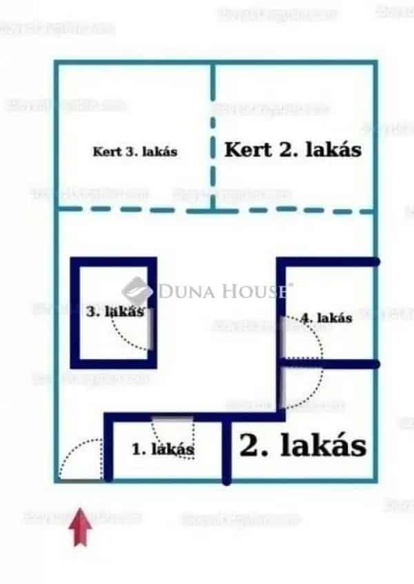 78 m2-es 3 szobás felújított sorházi lakás Rózsadombon 200 m2-es kerttel