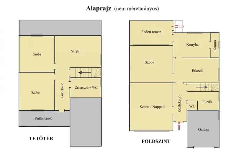 Nyirádi 130 nm-es 4 szobás ikerház eladó - garázs, kert, CSOK