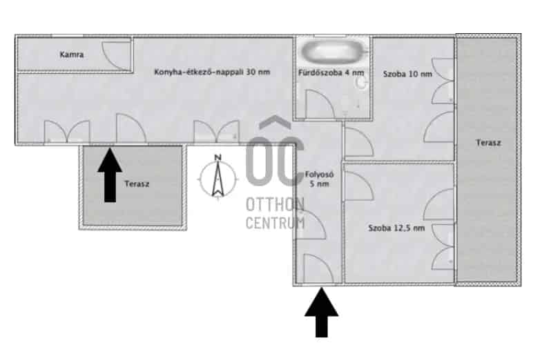 Abonyi családi ház eladó - 62 nm - 2 szoba - nagy kert