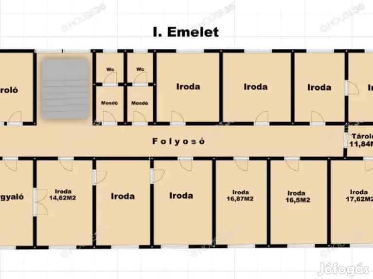 Kecskemet iparteruleten 30 szoba irodahaz Elado