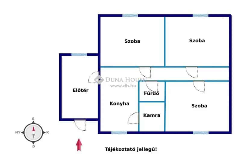 Felujítandó parasztház Ercsiben 110nm 1048nm telekkel