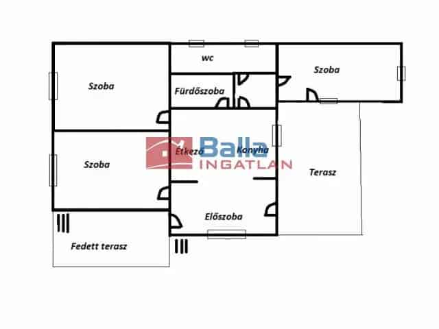Szécsényi családi ház eladó felújított 3 szoba terasszal
